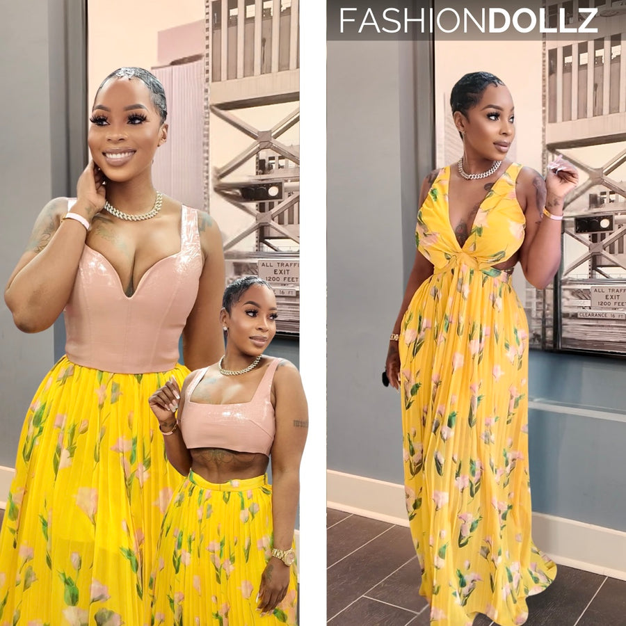 Amber Sunset Maxi Dress