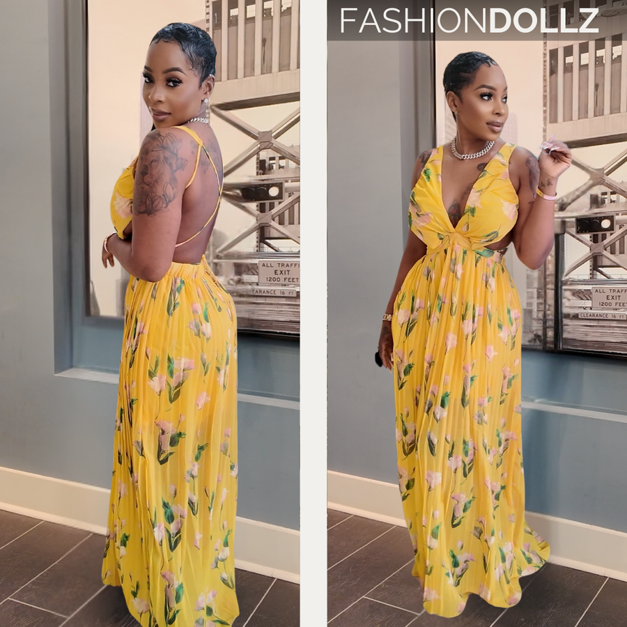 Amber Sunset Maxi Dress